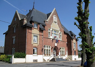 town hall, Vermand, France