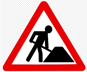 road construction sign